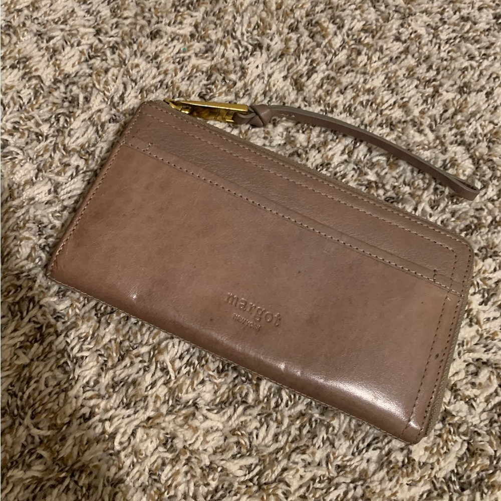 Margot | Grey Genuine Leather Wallet